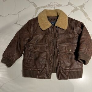 Gap 4T Toddler Bomber Flight Jacket (Great Top Gun Pilot Costume!)